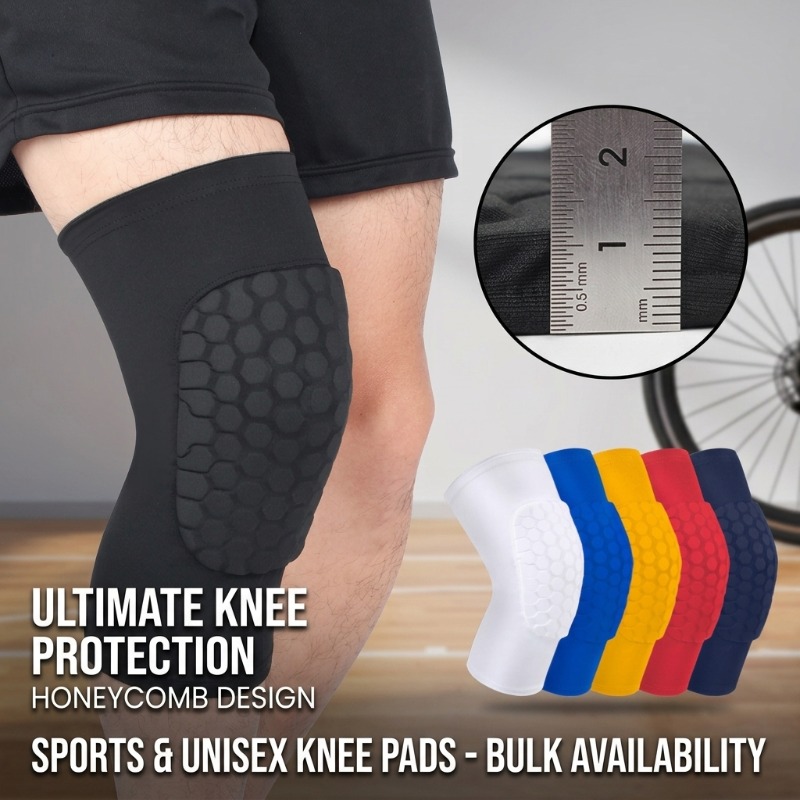Cycling Gear Design - Knieschoner für Sport, Unisex-Schutzausrüstung mit Wabendesign