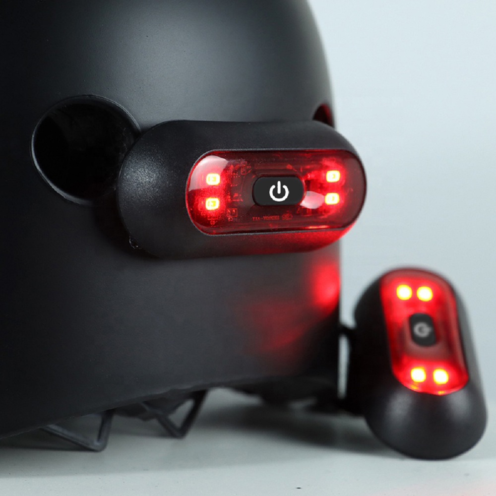Cycling Gear And Accessories - 4-Lampenperlen Fahrradhelm LED-Licht wiederaufladbar Sicherheitsrücklicht Fahrrad