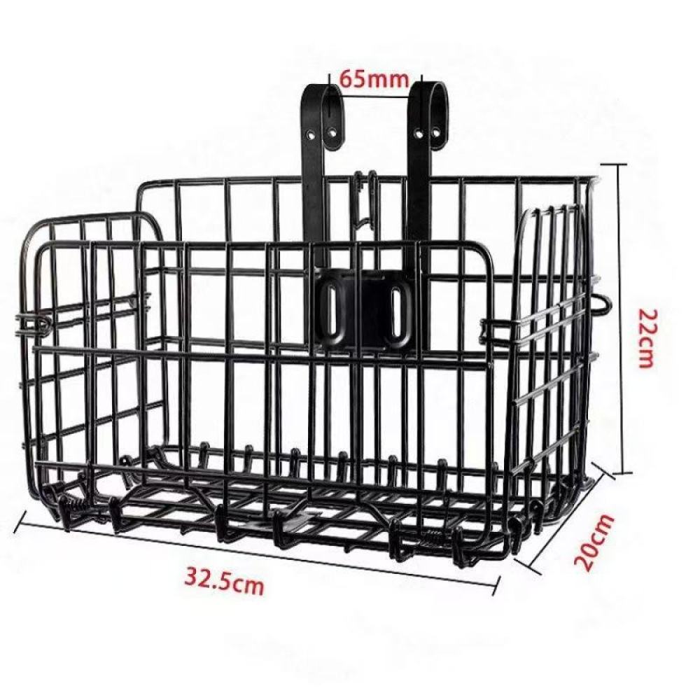 Cycling Gear Box - Großer Metall-Fahrradkorb mit verstärkter Struktur, Vorder-