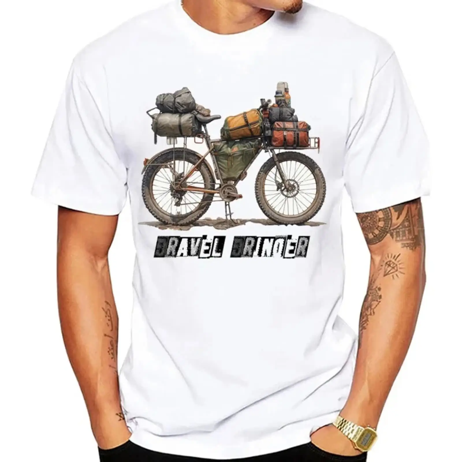 Cycling Gear Design - Gravel Bikepacking Radsport T-Shirt Sommer Herren