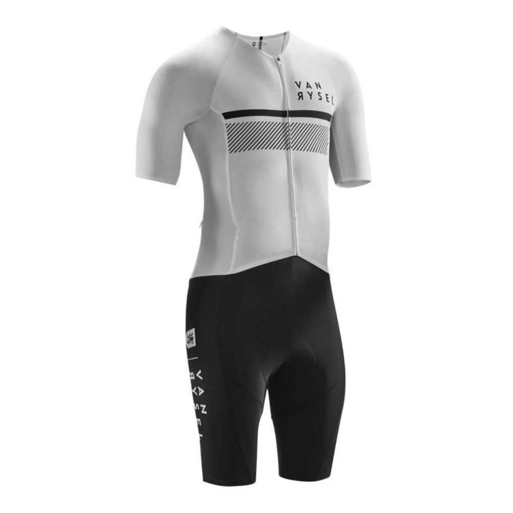 Vanrysel Weiß/Schwarz Einteili – Triathlon Cycling Kit Bewertung und Preis