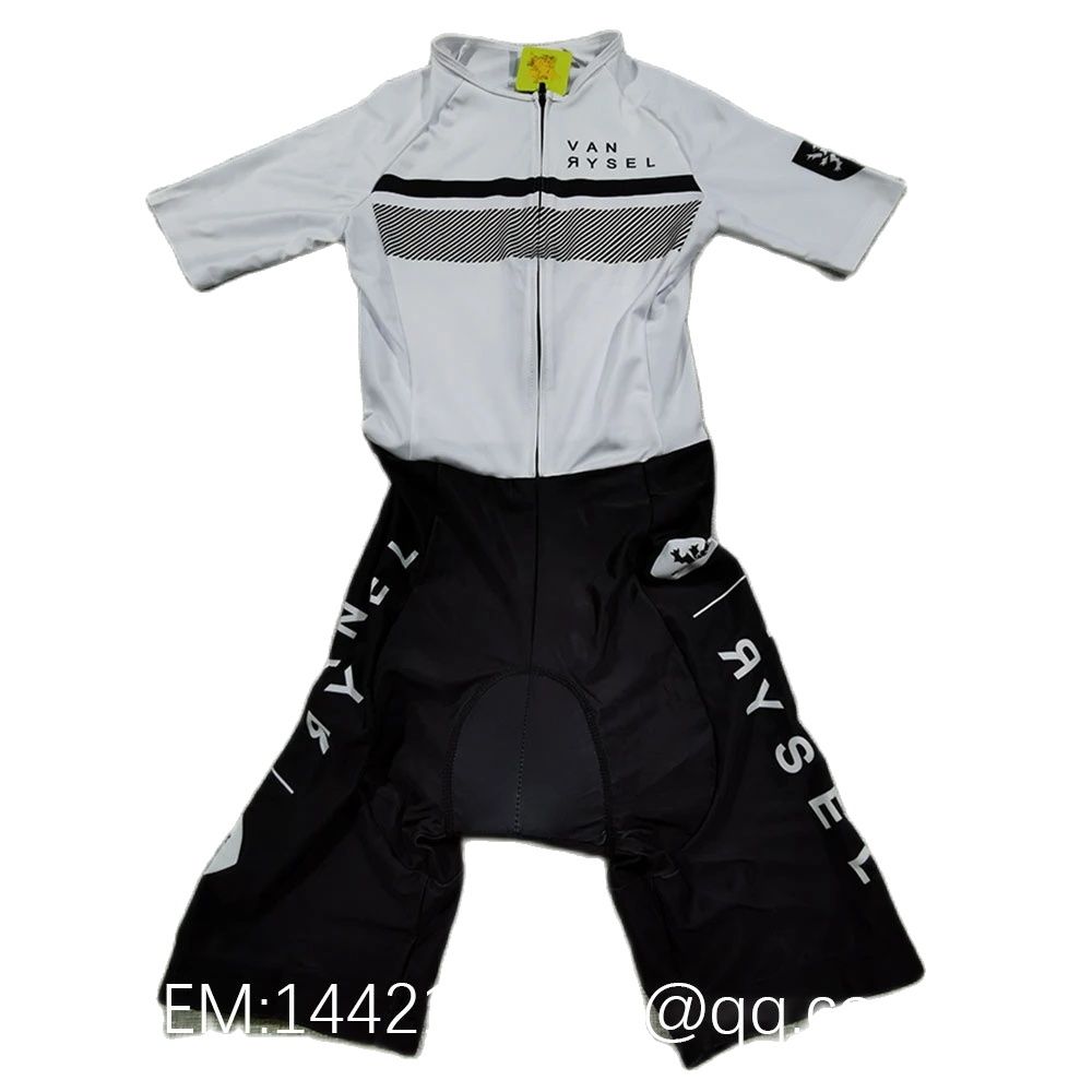 Vanrysel Weiß/Schwarz Einteili – Triathlon Cycling Kit Bewertung und Preis